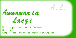 annamaria laczi business card