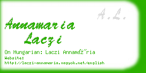 annamaria laczi business card